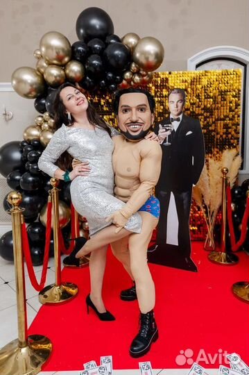 Шуточный стриптиз.ростовые куклы