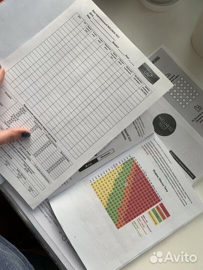 Взвешивание диагностика тела на анализаторе tanita