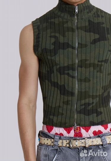 Jaded London Polar Camo Vest