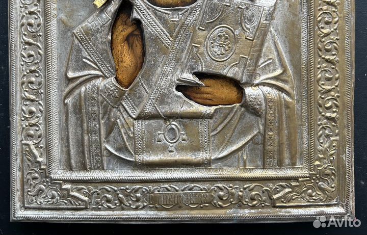 Икона Николай Чудотворец Зимний