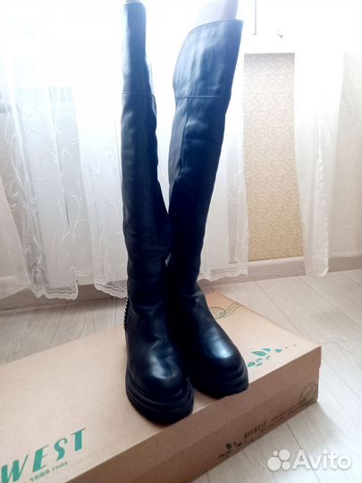 Сапоги ботфорты 39