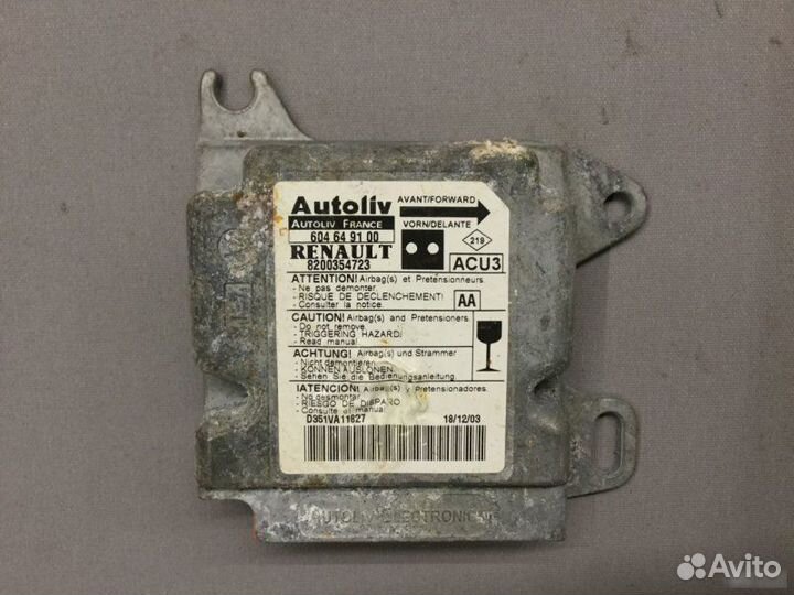 Блок управления AIR BAG Renault Kangoo 2003-2008