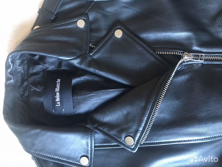Кожаная куртка косуха снежная королева 46р