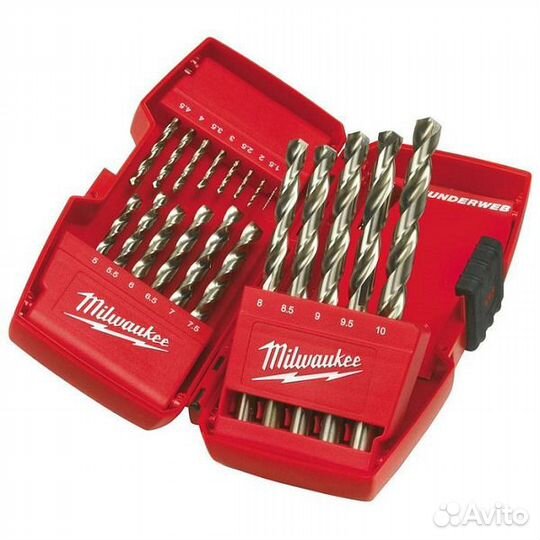 Набор сверл по металлу Milwaukee 19шт HSS-G Thunde