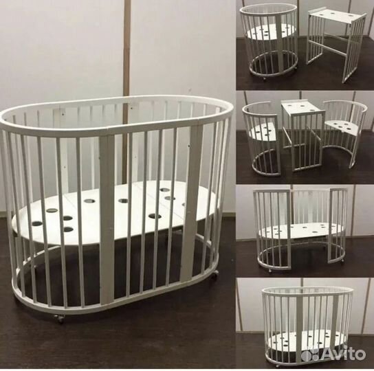 Кроватка круглая-овальная