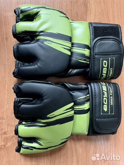 Перчатки мма BoyBo Stain BGM311, Флекс, зеленый, L