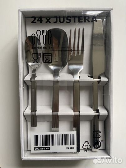 Набор столовых приборов IKEA Justera 24