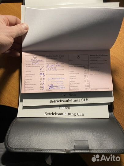 Сервисная книжка mercedes CLK w208