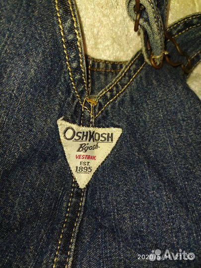Джинсовый полукомбинезон OshKosh 3T