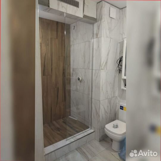 Душевая стеклянная перегородка 80х200
