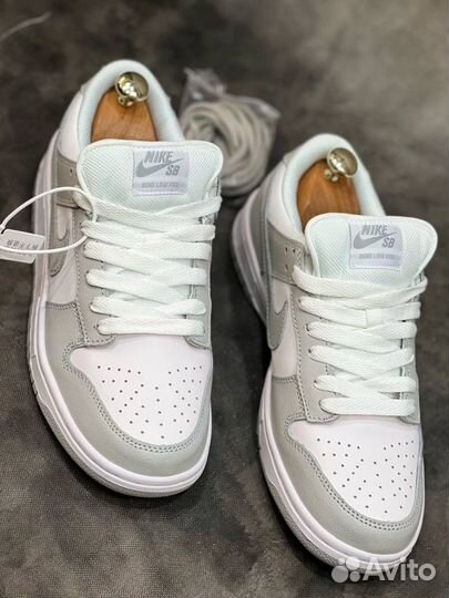 Nike SB Dunk air low 1 бело-серые разм. 43