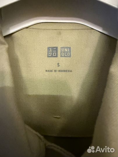 Плащ uniqlo светло бежевый