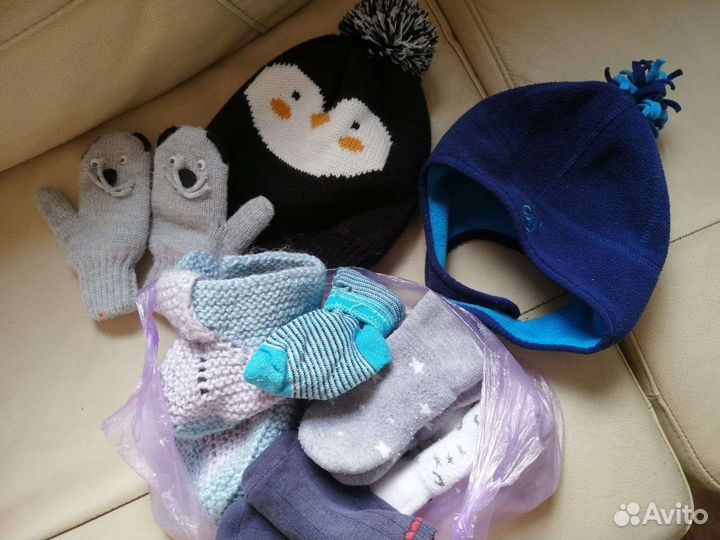 Шапки,варежки,носочки на мальчика