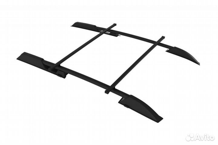Рейлинги для LADA Kalina универсал с ребром black