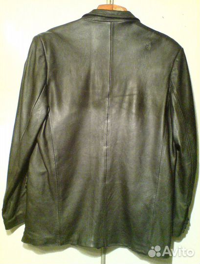 Пиджак кожаный мужской
