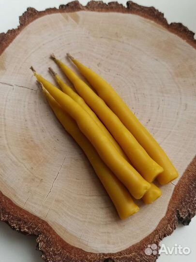 Свеча маканая из натурального пчелиного воска