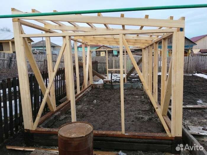 Теплица из бруска