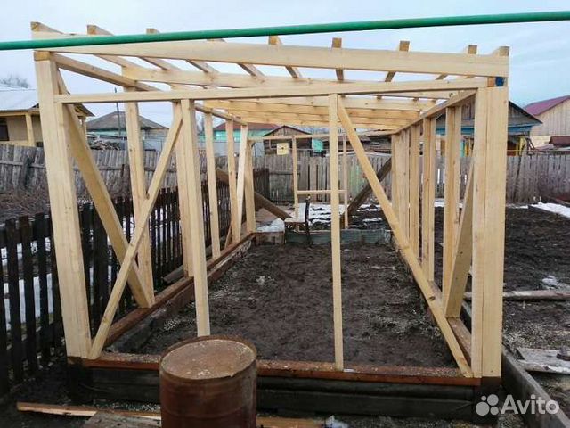 Теплица из бруска