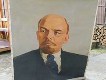 Портрет Ленин Холст Масло Очень Большой