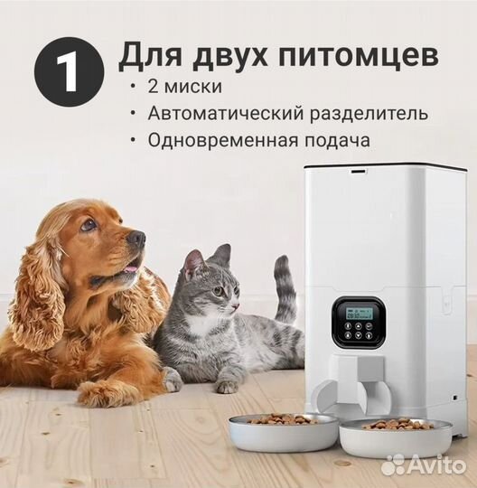 Автоматическая кормушка для кошек и собак