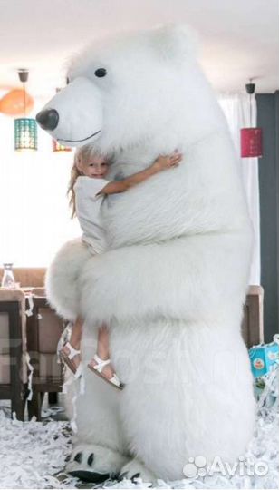 Большой белый Мишка,Маша и Медведь,Ростовые куклы