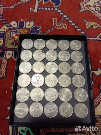 Монеты 25 центов