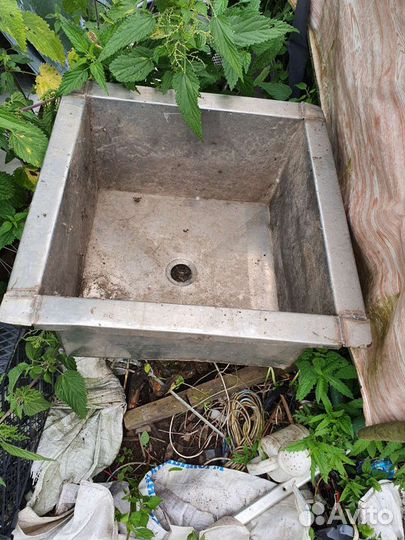 Раковина нержавейка 50х50