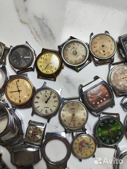 Лот часов СССР на запчасти