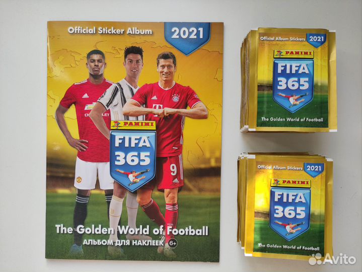 Альбом+50 пакетиков наклейки panini FIFA 365 2021