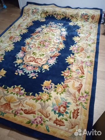 Ковер шерстяной времен СССР ручной работы