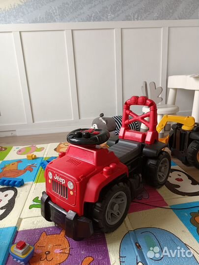 Каталка машинка+ детская горка