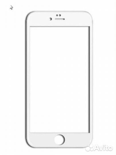 Защитное стекло на iPhone 7 8 plus белый