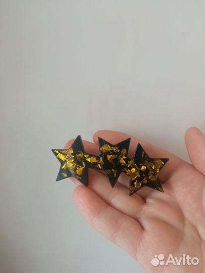 Заколки из эпоксидной смолы