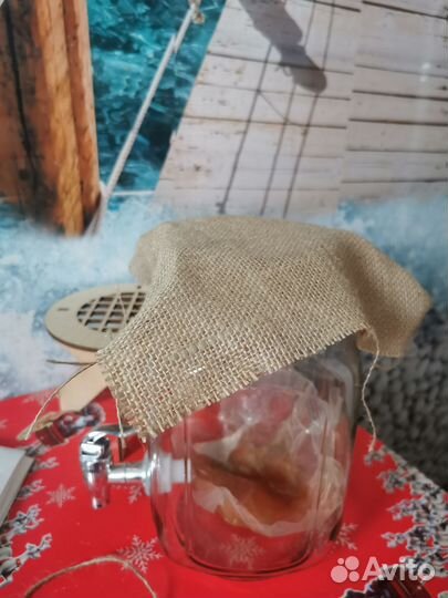 Чайный гриб вместе с заварником