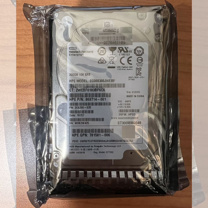 Жесткий Диск Hp 300gb Sas 12g 2.5