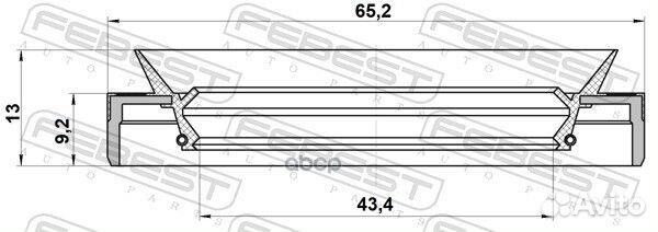 95MEY-45650913R сальник редуктора 43.4x65.2x9