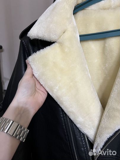 Кожаная дубленка мужская