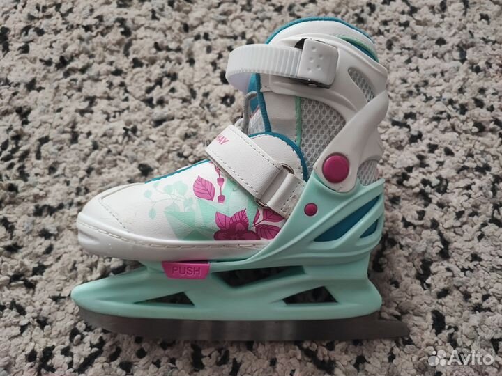 Коньки детские раздвижные размер 26-31