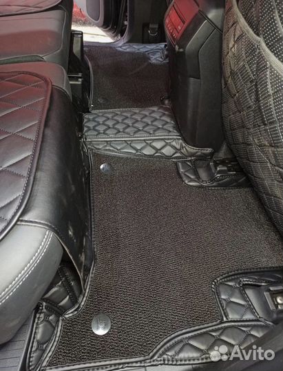 3Д коврики из экокожи toyota prado 150 7
