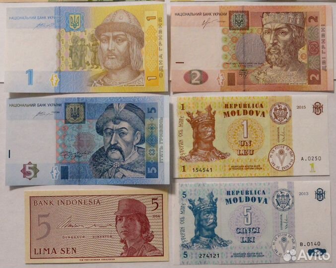 Набор банкнот 22 шт