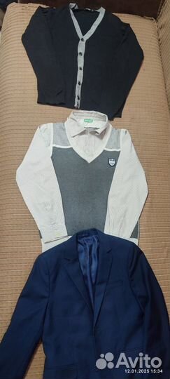 Вещи и куртка на парня 152-164