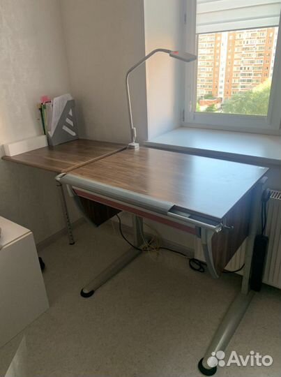 Парта moll с расширением и светильником