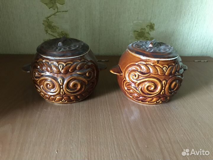 Горшочки для запекания глиняные
