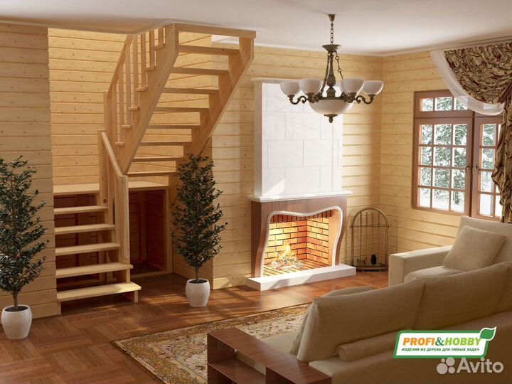 Лестница премиум эксклюзив массив