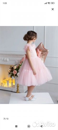 Нарядное платье для девочки 122