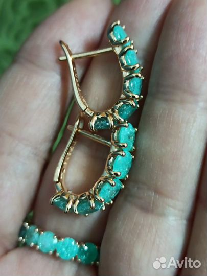 Комплект серьги + кольцо