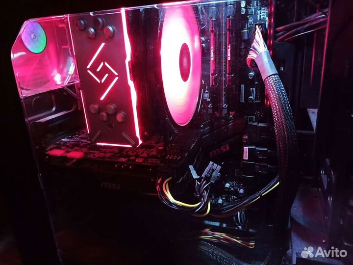 Игровой компьютер i3 9100f/z390/16гб/gtx1070