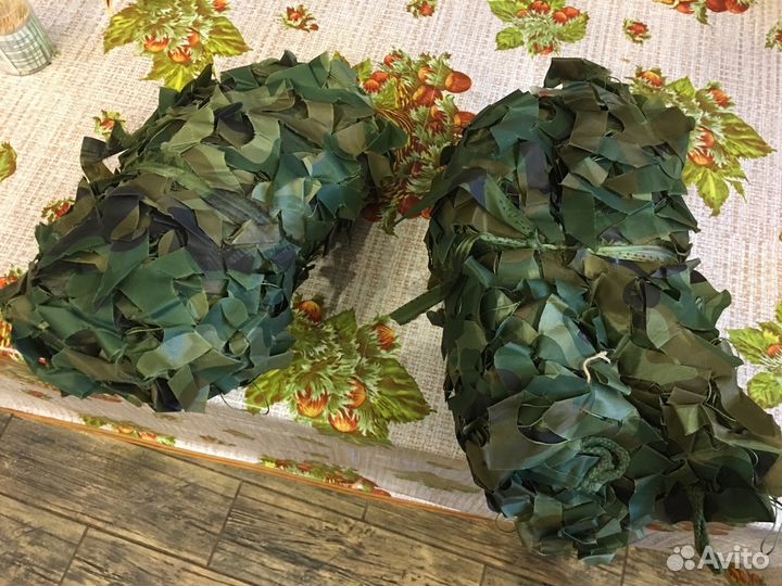 Маскировочная камуфляжная сеть, 2х3, 3x5 м, лес