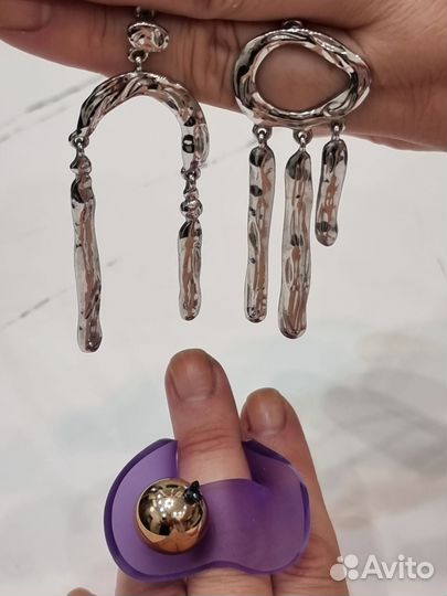 Серьги необычные бижутерия