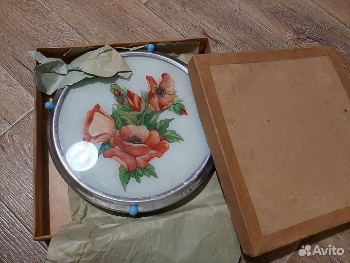 Синее стекло кобальт СССР